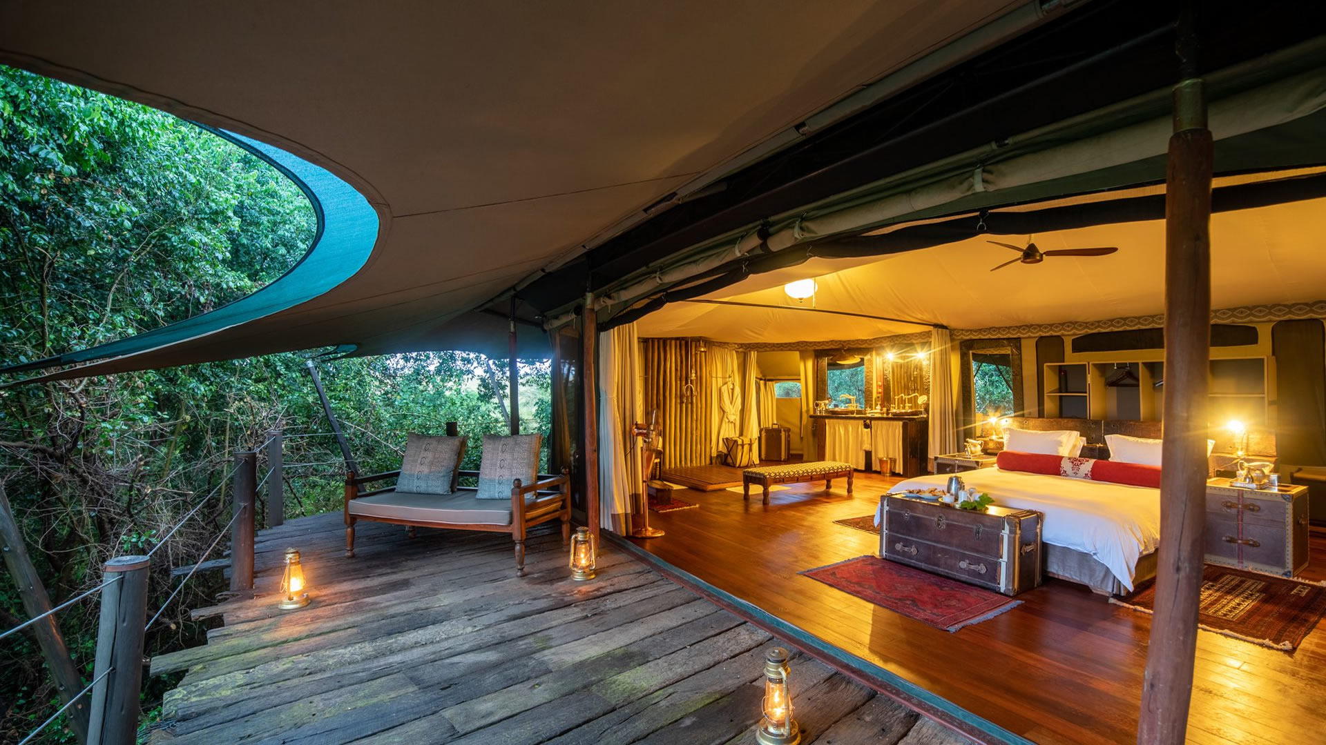 Bedroom Deck, Mara Plains Camp
