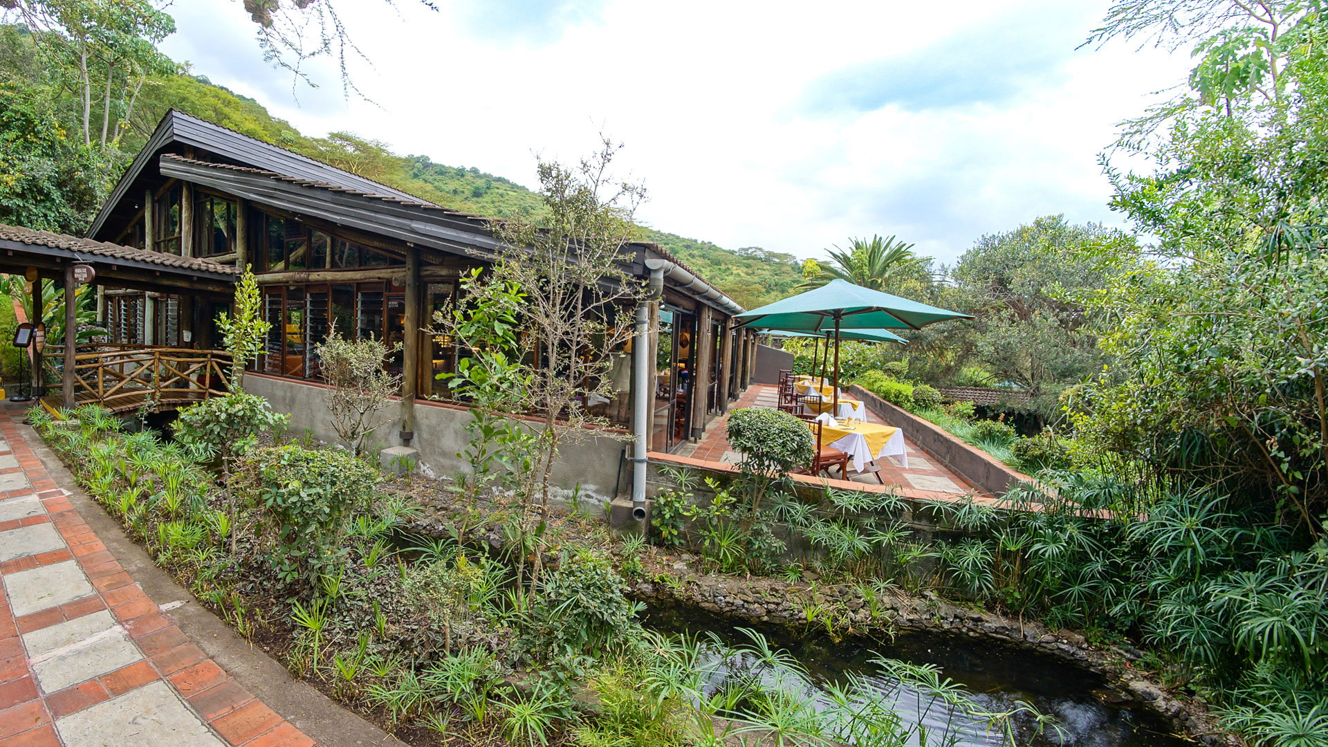 Terrace, Sarova Lion Hill Lodge