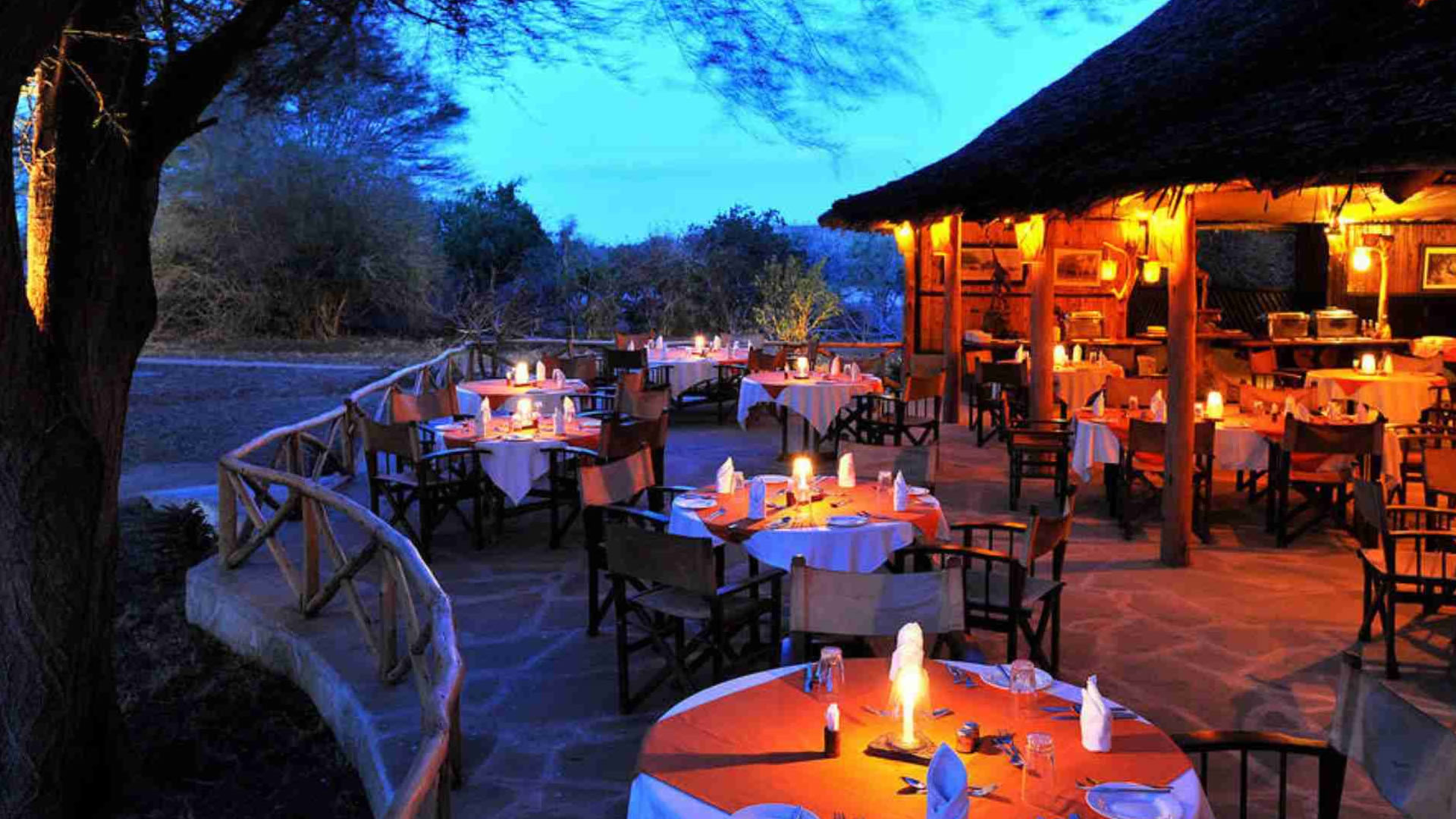 Luxury tent interior